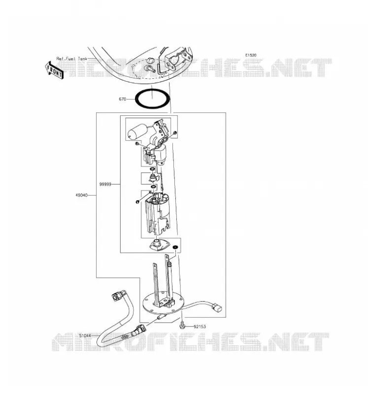 POMPE A ESSENCE Kawasaki MOTOS 1000 2016 Z1000SX ABS  ZX1000MGF