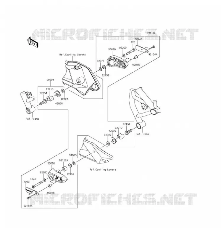 ACCESSOIRE(COUVRE COMPTEUR) Kawasaki MOTOS 1000 2016 NINJA H2  ZX1000NGF