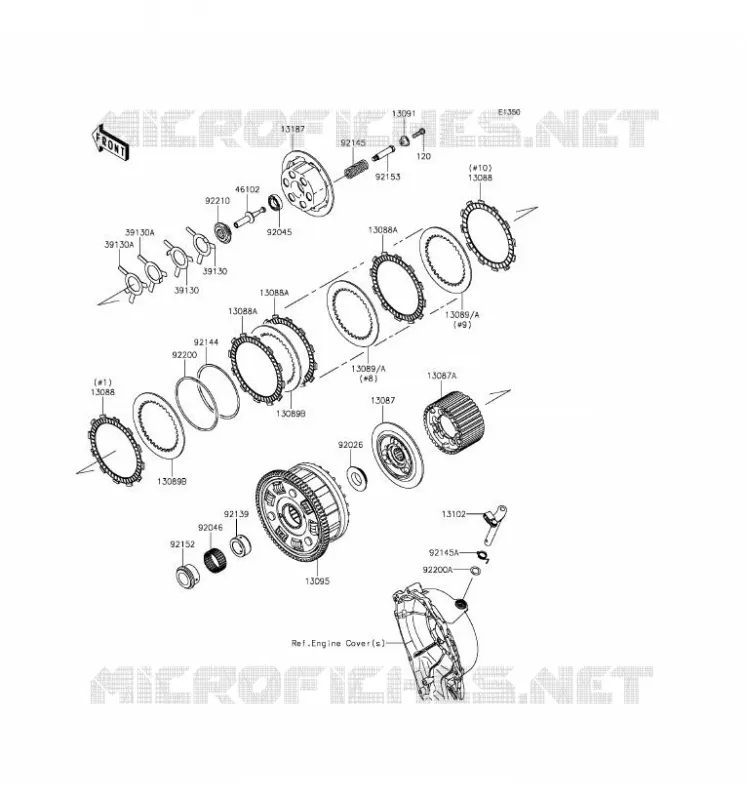 EMBRAYAGE Kawasaki MOTOS 1000 2016 NINJA ZX-10R ABS  ZX1000SGF