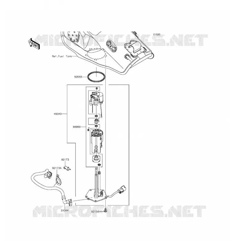 POMPE A ESSENCE Kawasaki MOTOS 1000 2016 NINJA ZX-10R ABS  ZX1000SGFB