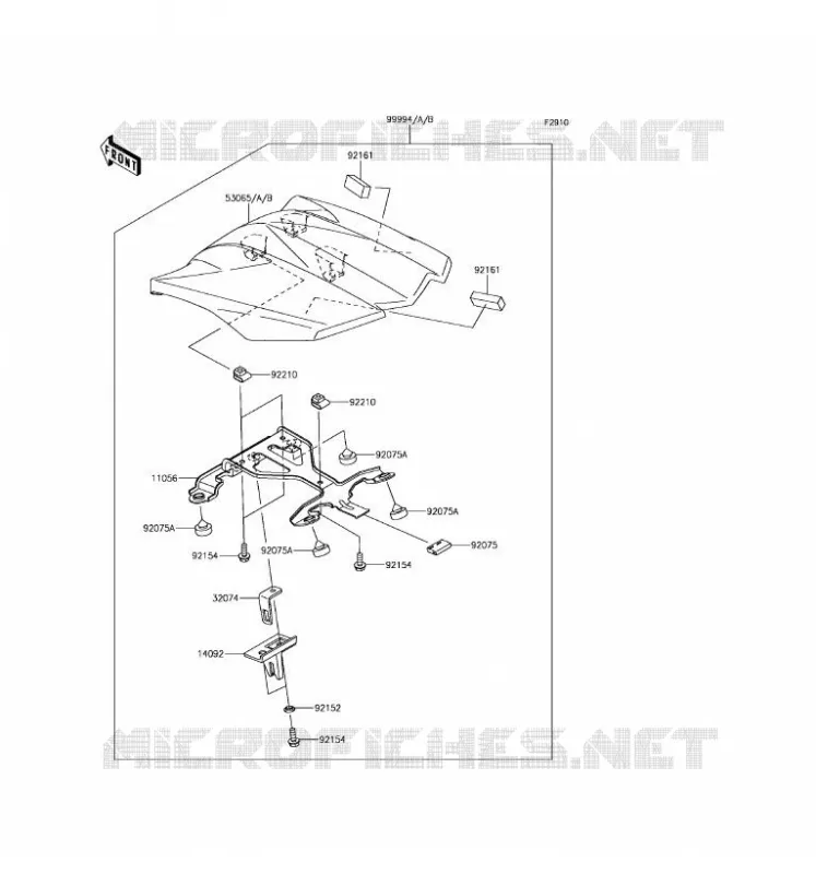 ACCESSOIRE (COUVRE SELLE) Kawasaki MOTOS 1000 2017 Z1000SX  ZX1000WHF