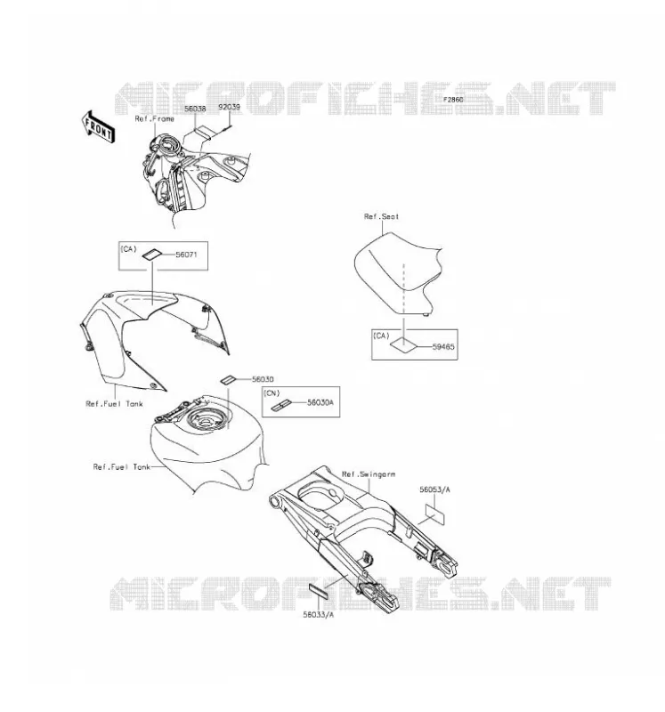 LABEL Kawasaki MOTOS 1400 2016 NINJA ZX-14R ABS  ZX1400JGF