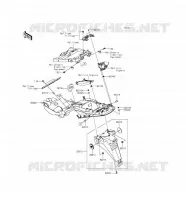 GARDE BOUE ARRI&Egrave;RE pour Kawasaki NINJA ZX-14R ABS