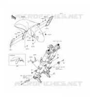 GARDE BOUE AVANT pour Kawasaki NINJA ZX-14R ABS