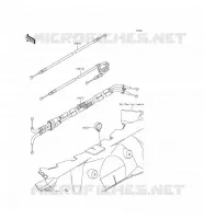 CABLES pour Kawasaki ZZR1400 ABS