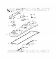 COUVRE CULASSE pour Kawasaki ZZR1400 ABS