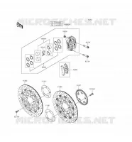 FREIN AVANT pour Kawasaki ZZR1400 ABS