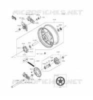 MOYEU ARRIERE pour Kawasaki ZZR1400 ABS