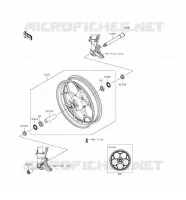 MOYEU AVANT pour Kawasaki ZZR1400 ABS