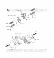 REPOSE PIED pour Kawasaki ZZR1400 ABS