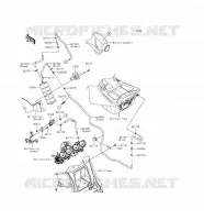 SYSTEME D'EVAPORATION CARBURANT pour Kawasaki ZZR1400 ABS