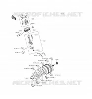 VILEBREQUIN/PISTON pour Kawasaki ZZR1400 ABS