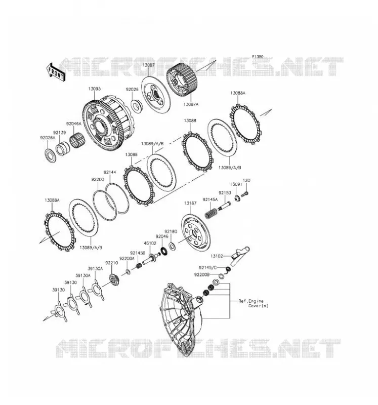 EMBRAYAGE Kawasaki MOTOS 600 2016 NINJA ZX-6R  ZX600RGF