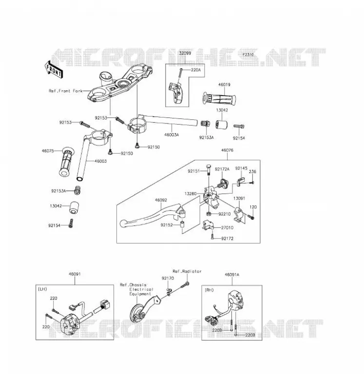 GUIDON Kawasaki MOTOS 600 2016 NINJA ZX-6R  ZX600RGF