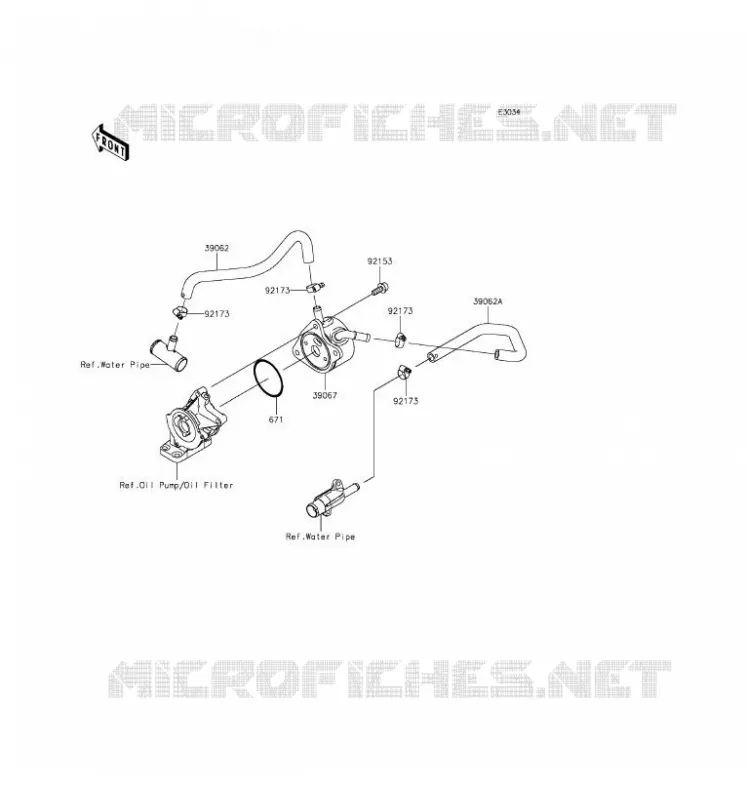 RADIATEUR D'HUILE Kawasaki MOTOS 600 2016 NINJA ZX-6R  ZX600RGF