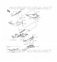 CACHE LAT&Eacute;RAL pour Kawasaki NINJA ZX-6R