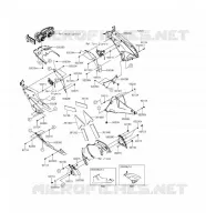 CARENAGE INFERIEUR pour Kawasaki NINJA ZX-6R