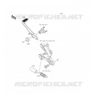 PEDALE DE FREIN pour Kawasaki NINJA ZX-6R
