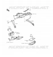PIECE DE CADRE(ARRI&Egrave;RE) pour Kawasaki NINJA ZX-6R