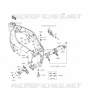 PIECE DE CADRE(AVANT) pour Kawasaki NINJA ZX-6R