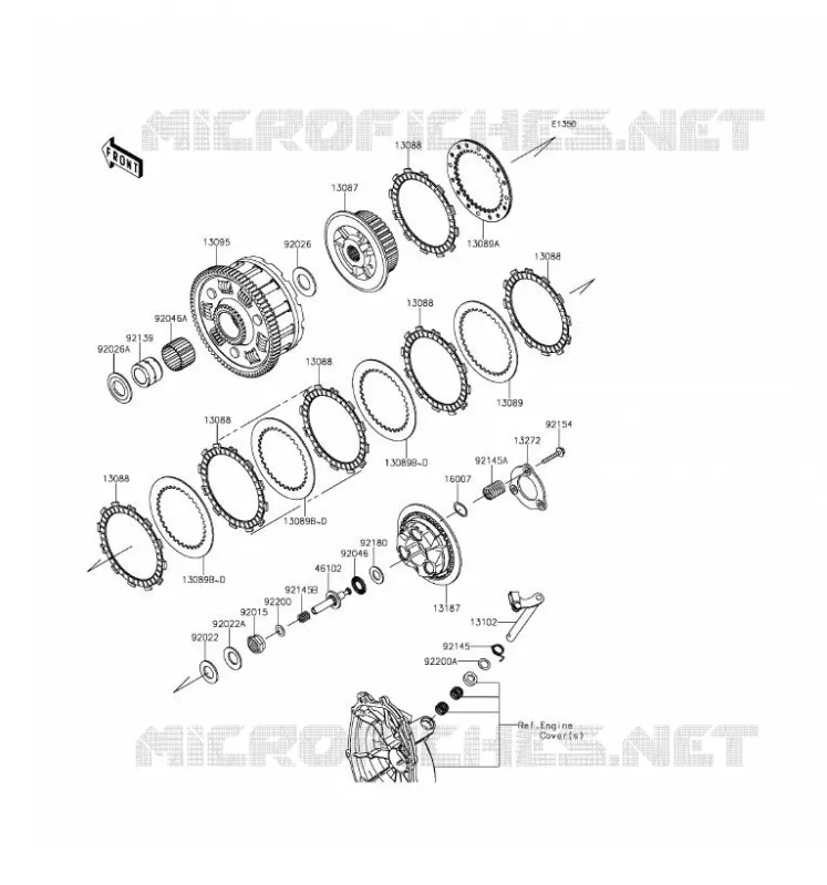 EMBRAYAGE Kawasaki MOTOS 636 2016 NINJA ZX-6R ABS  ZX636FGF