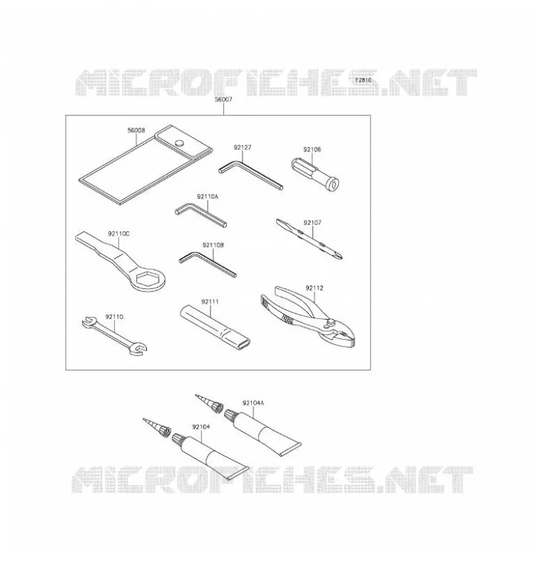 OUTIL UTILISATEUR Kawasaki MOTOS 636 2016 NINJA ZX-6R ABS  ZX636FGF
