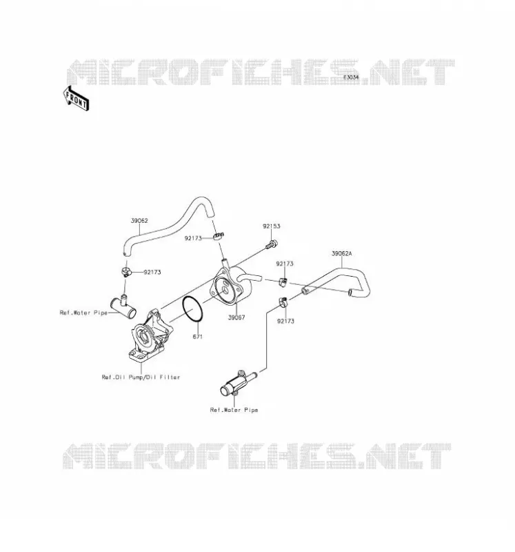 RADIATEUR D'HUILE Kawasaki MOTOS 636 2016 NINJA ZX-6R ABS  ZX636FGF