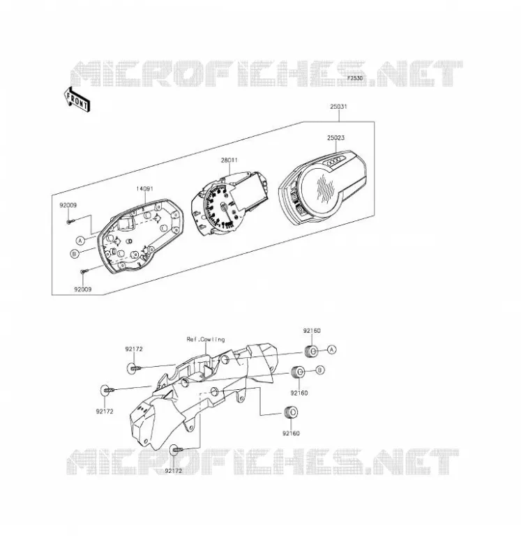 COMPTEURS Kawasaki MOTOS 636 2016 NINJA ZX-6R ABS  ZX636FGFA