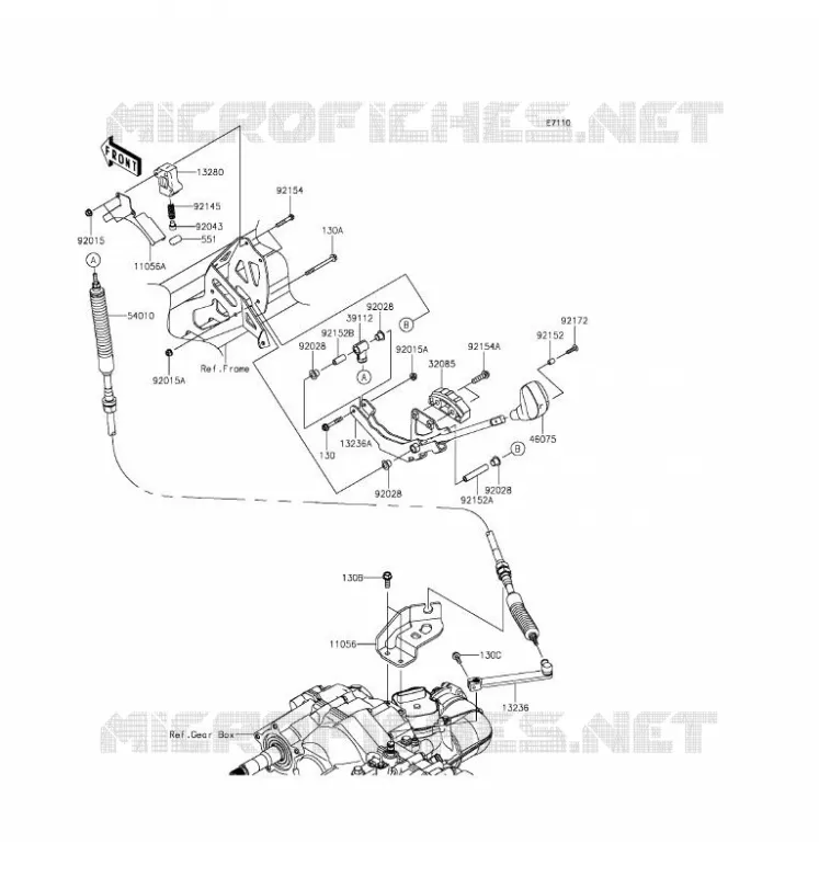 CONTROLE Kawasaki SSV 1000 2016 MULE PRO-DXT  KAF1000AGF