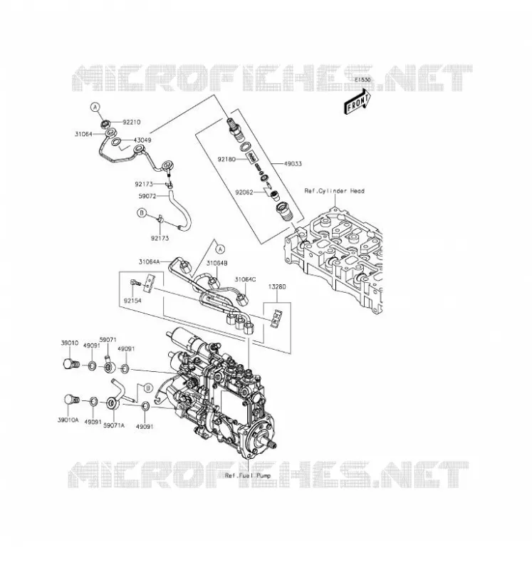 INJECTION CARBURANT Kawasaki SSV 1000 2016 MULE PRO-DXT  KAF1000AGF