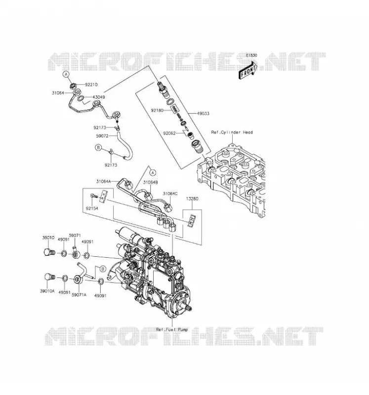 INJECTION CARBURANT Kawasaki SSV 1000 2016 MULE PRO-DXT  KAF1000BGF