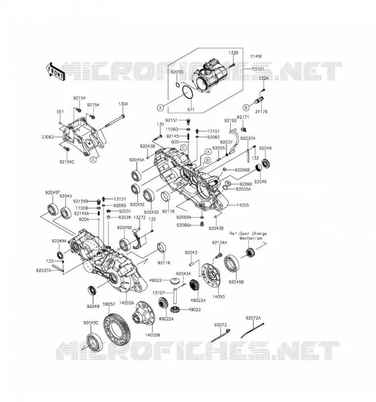 PONT Kawasaki SSV 1000 2016 MULE PRO-DX  KAF1000EGF