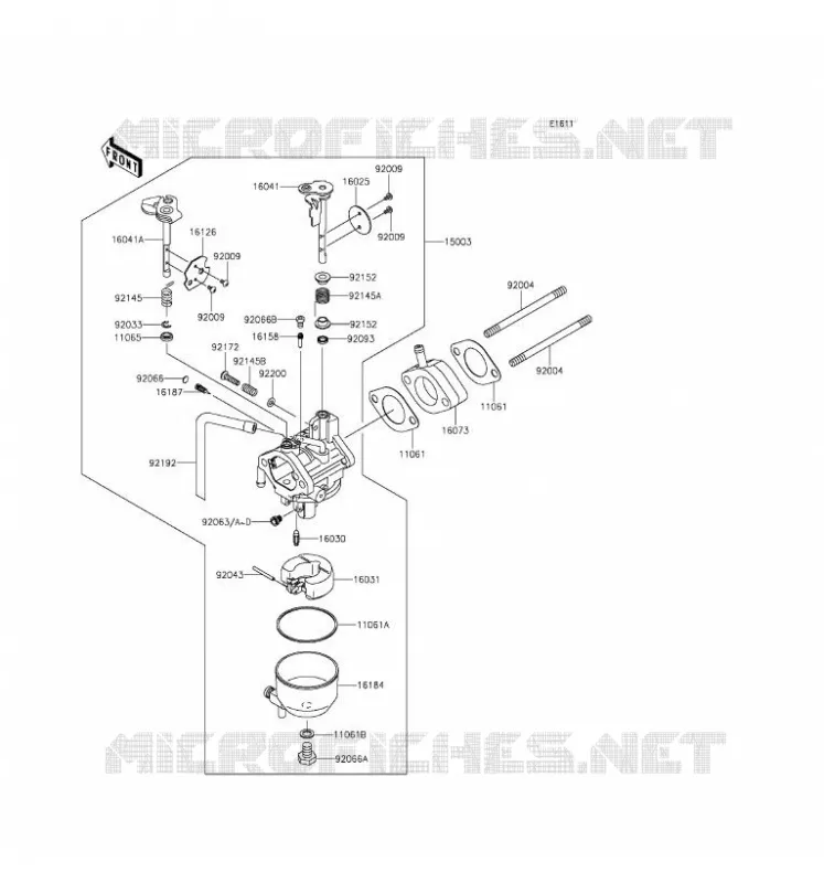 CARBURATEUR Kawasaki SSV 400 2016 MULE 610 4X4  KAF400AGF