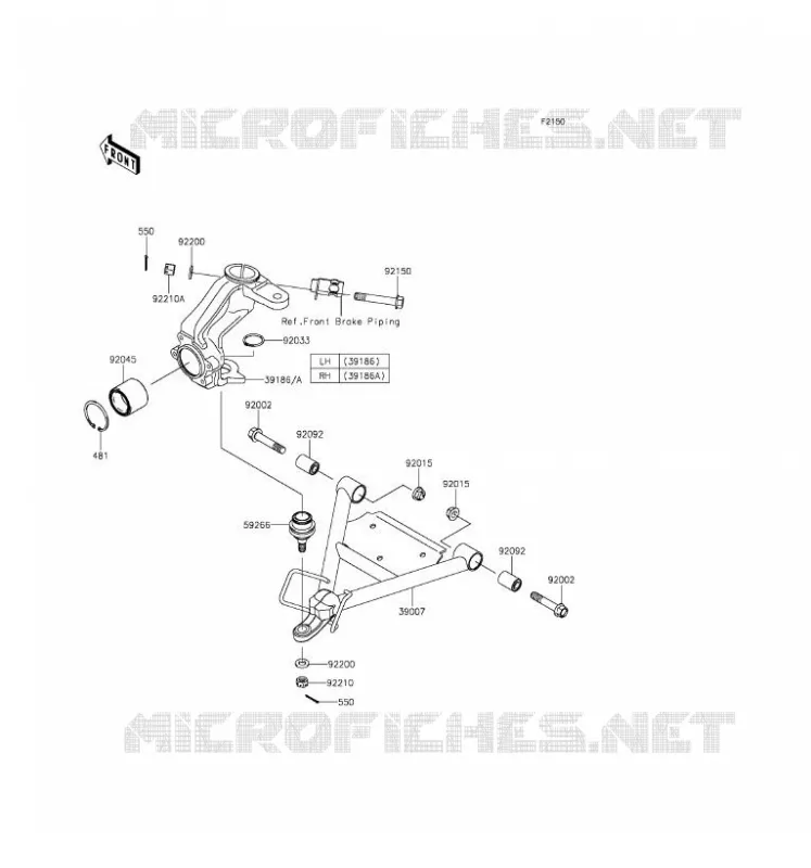 SUSPENSION Kawasaki SSV 400 2016 MULE 600  KAF400BGF