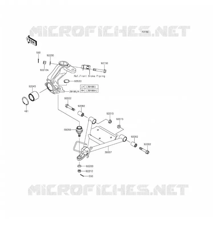 SUSPENSION Kawasaki SSV 400 2016 MULE 610 4X4 XC  KAF400DGF