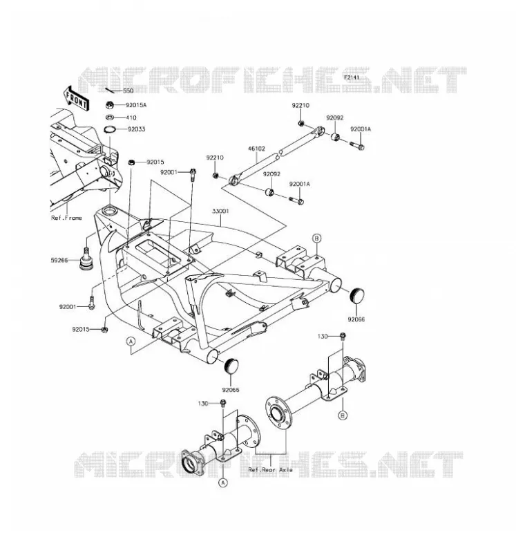 BRAS OSCILLANT Kawasaki SSV 400 2017 MULE SX 4X4  KAF400HHF