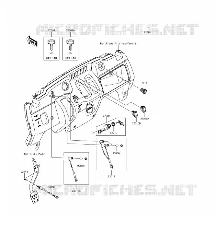 CONTACTEUR Kawasaki SSV 400 2017 MULE SX 4X4  KAF400HHF