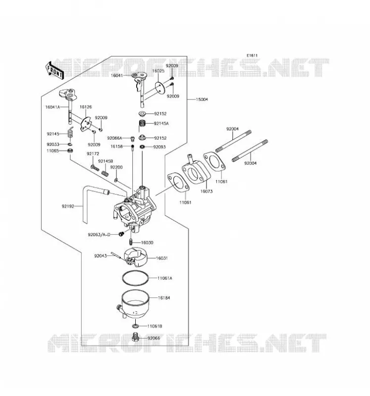 CARBURATEUR Kawasaki SSV 400 2017 MULE SX  KAF400HHS