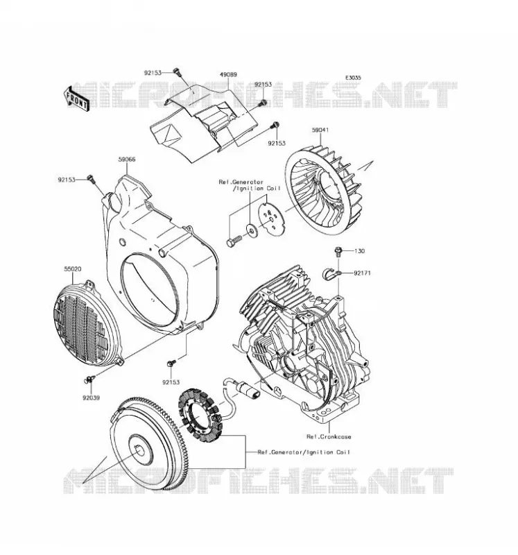 REFROIDISSEMENT Kawasaki SSV 400 2017 MULE SX  KAF400HHS