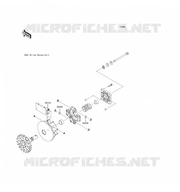 PIECE EN OPTION(MOTEUR) Kawasaki SSV 400 2017 MULE SX  KAF400JHF