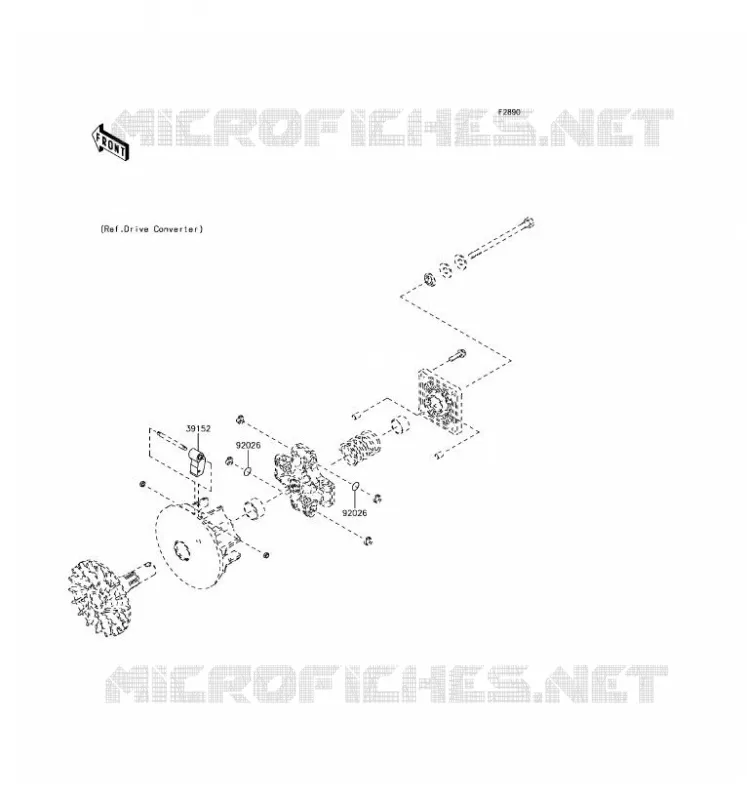 PIECE EN OPTION(MOTEUR) Kawasaki SSV 400 2017 MULE SX  KAF400JHS