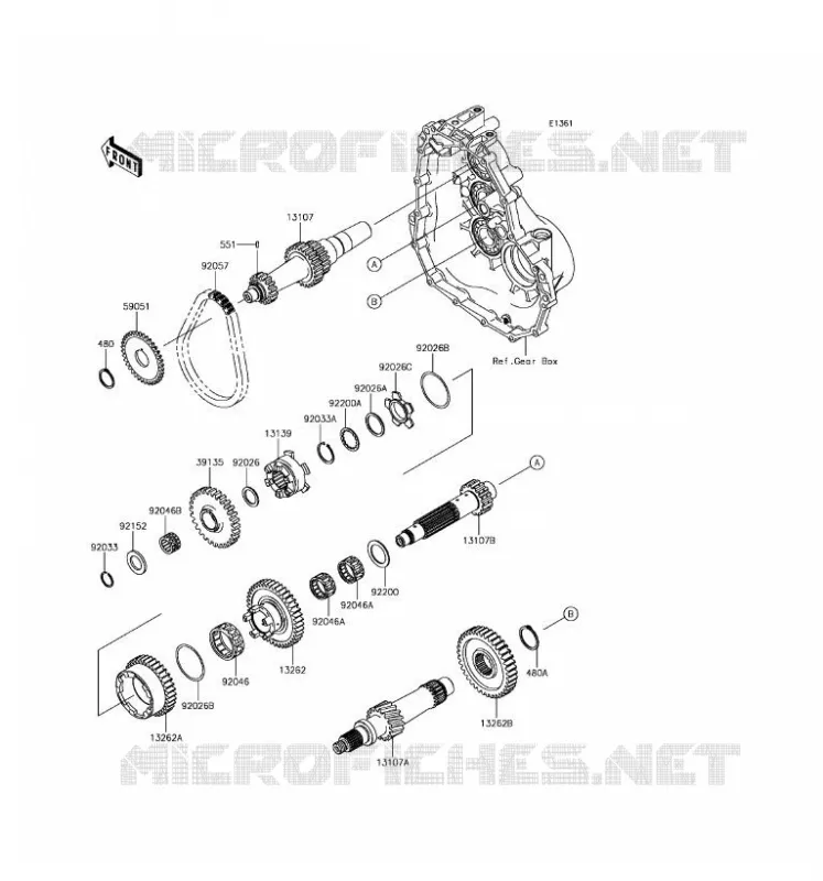 TRANSMISSION Kawasaki SSV 400 2017 MULE SX  KAF400LHS