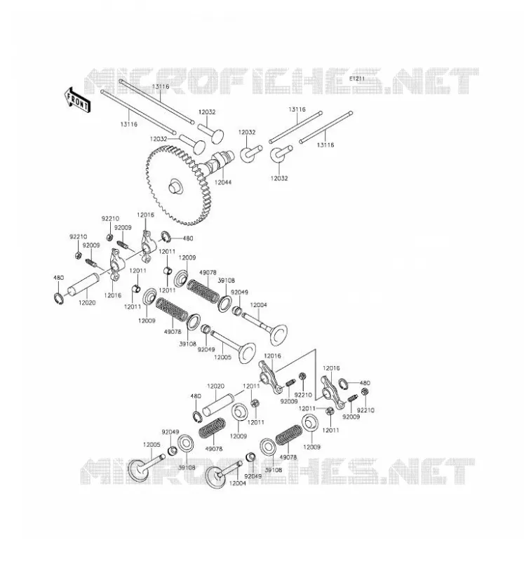 SOUPAPE/ARBRE A CAME Kawasaki SSV 620 2016 MULE 4000  KAF620PGF