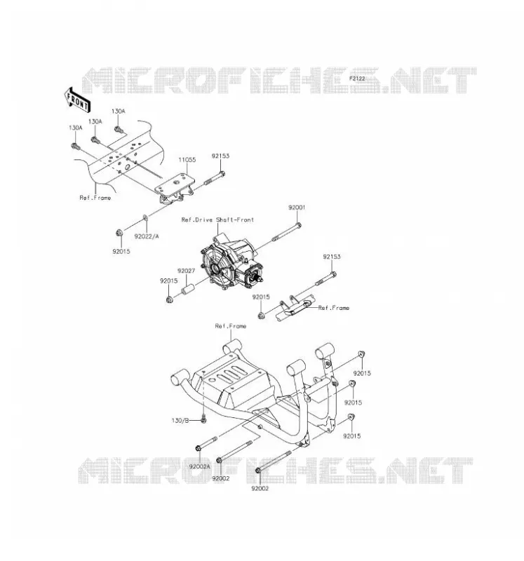 SUPPORT MOTEUR Kawasaki SSV 620 2017 MULE 4010 TRANS 4X4  KAF620RHF