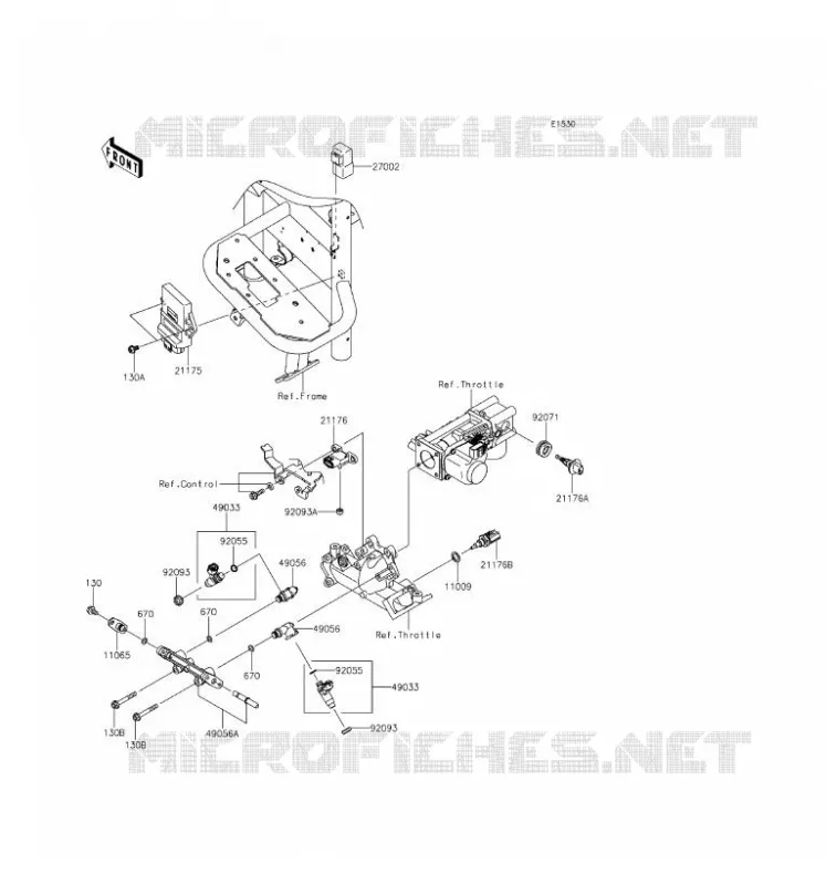 INJECTION CARBURANT Kawasaki SSV 620 2017 MULE 4010 TRANS 4X4  KAF620SHF