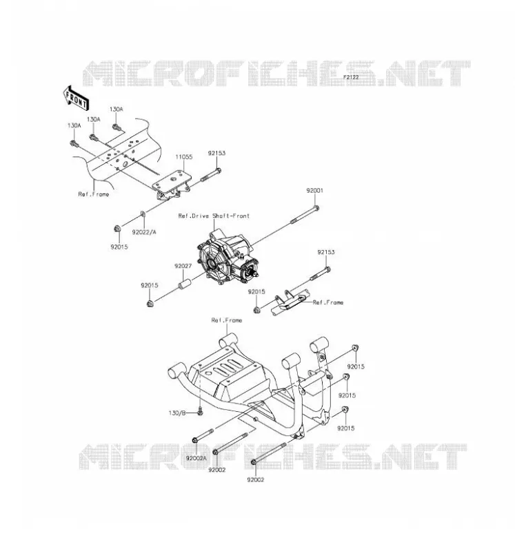 SUPPORT MOTEUR Kawasaki SSV 620 2016 MULE 4010 4X4  KAF620TGF