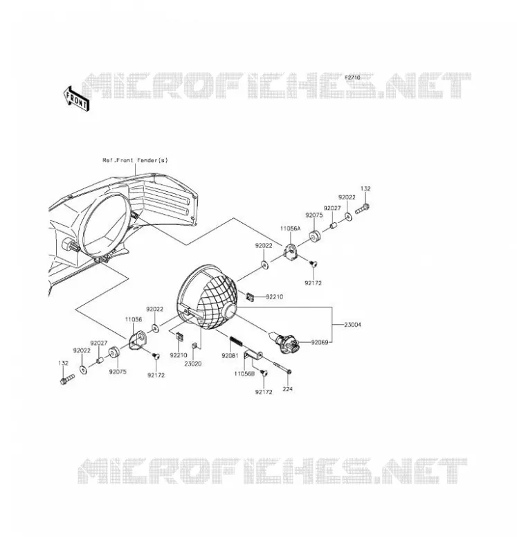 OPTIQUE(S) Kawasaki SSV 820 2016 MULE PRO-FXT  KAF820AGF