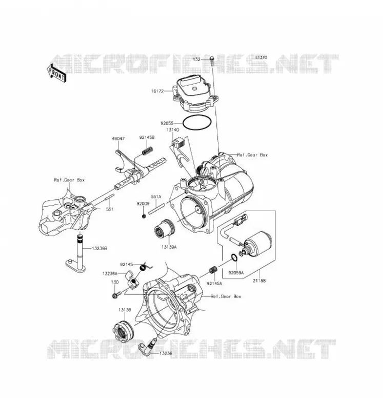 SELECTEUR Kawasaki SSV 820 2016 MULE PRO-FXT  KAF820AGF