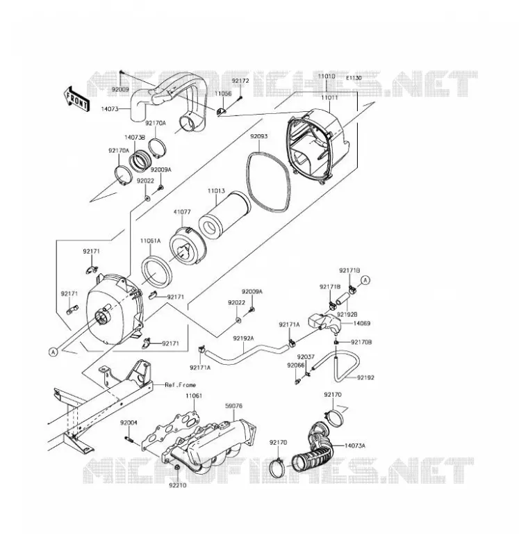 FILTRE A AIR Kawasaki SSV 820 2017 MULE PRO-FXT  KAF820AHF