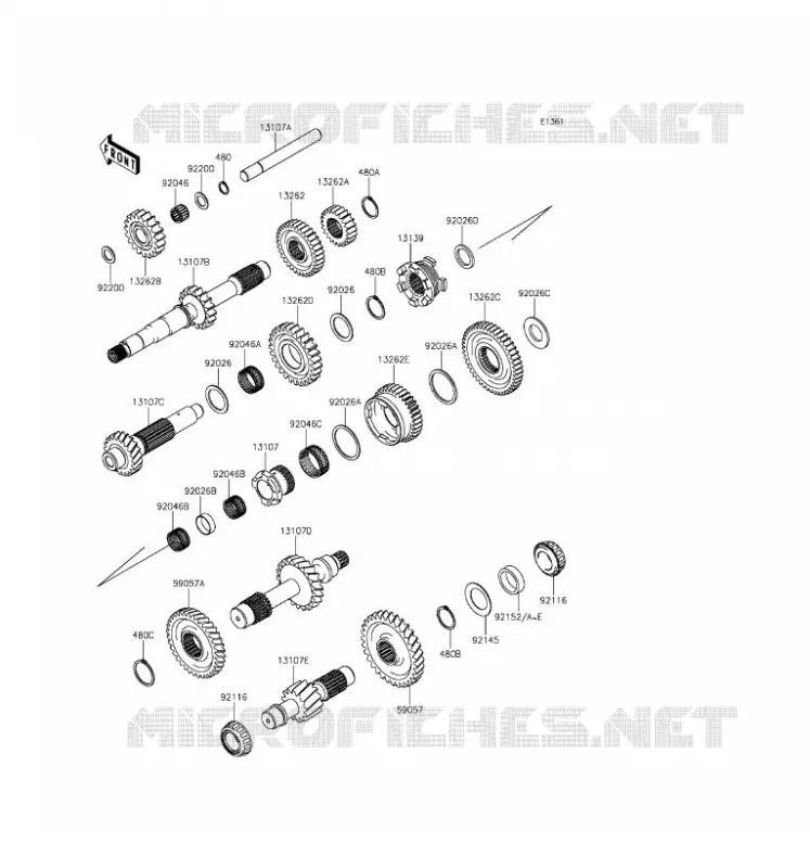 TRANSMISSION Kawasaki SSV 820 2016 MULE PRO-FX  KAF820FGF